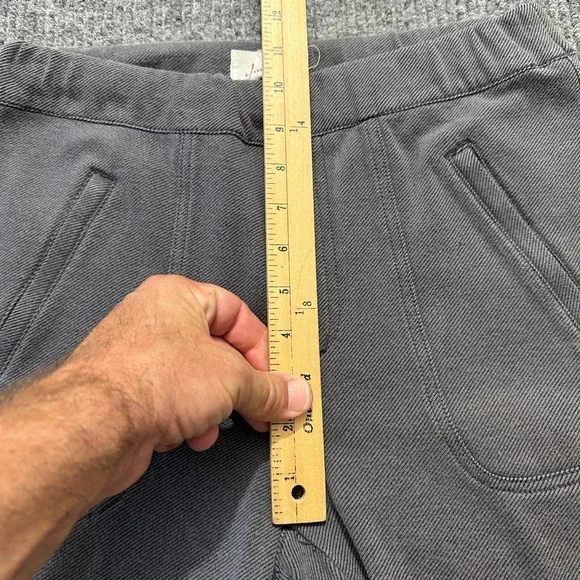 Anthropologie Womens Cargo Jogger Pants Small Gray Knit Textured Pull On Stretch - Picture 3 of 9
